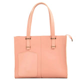 FAUX LEATHER-PINK TOTE Fasshy